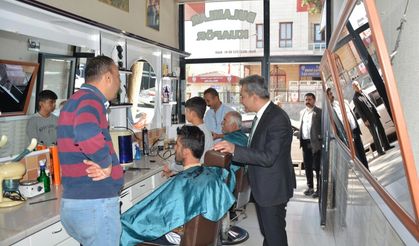 Başkan Eyyüp Mehmet Emre'den esnaf ziyareti