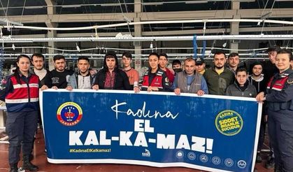 Jandarma'dan Yeşilyurt'ta 'Kadına Yönelik Şiddetle Mücadele' faaliyeti