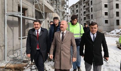 Sincik'te TOKİ Afet Konutları bitmek üzere