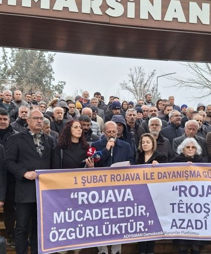 Adıyaman Demokratik Kurumlar Platformu'ndan '1 Şubat Dünya Rojava Günü'ne ilişkin basın açıklaması