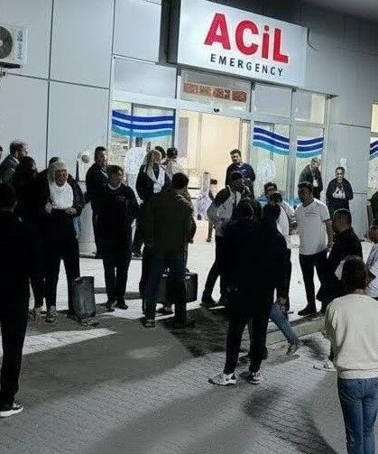İki grup hastanede bir birine saldırdı