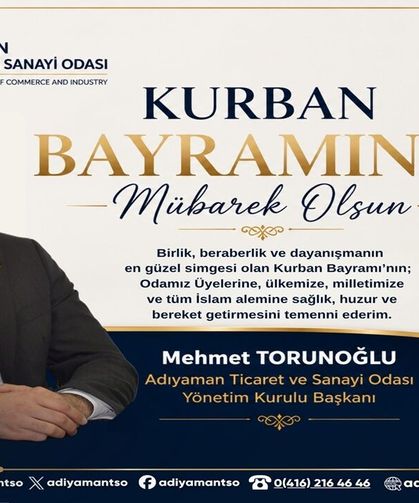 ATSO Başkanı Mehmet Torunoğlu’ndan Kurban Bayramı Mesajı