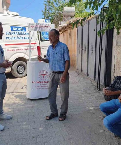 Mobil Sigara Bırakma Polikliniği Kahta'da Umut Oluyor