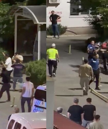 Kahta'da Yaralı Yakınları Hastanede Birbirine Girdi