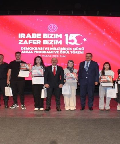 15 Temmuz Yarışmalarının Ödülleri Aydın'da Verildi