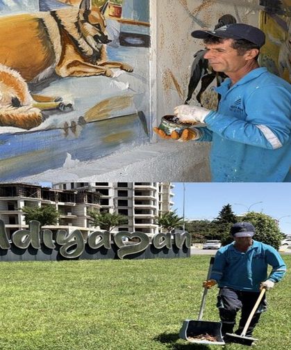 Adıyaman'da Temizlik Görevlisi Sanatıyla Dikkat Çekiyor