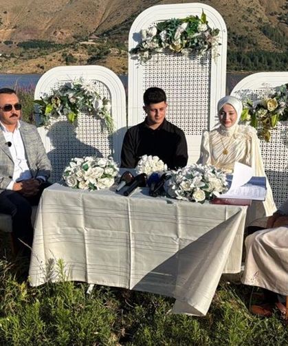 Çelikhan Yüzen Adaları'nda İlk Nikâh Kıyıldı