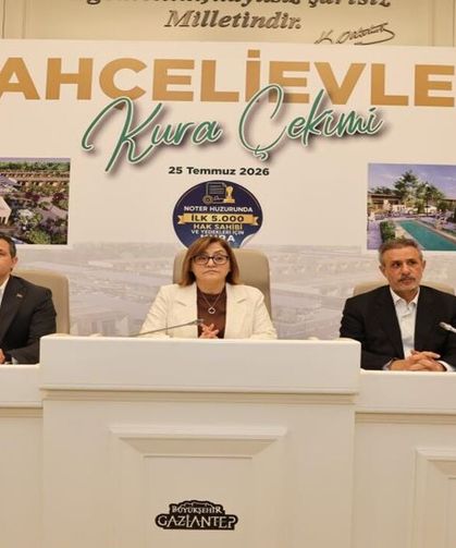 Gaziantep'te Bahçelievler Projesi İçin İlk Kura Çekildi