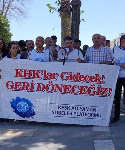 KESK Adıyaman'dan KHK Gözaltılarına Tepki