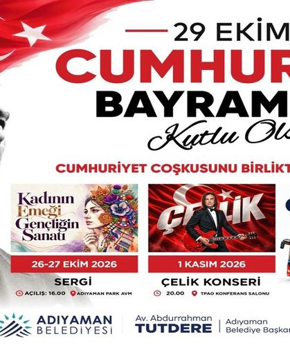 Adıyaman’da 29 Ekim’de Ücretsiz Otobüs, Sergi Ve Konser