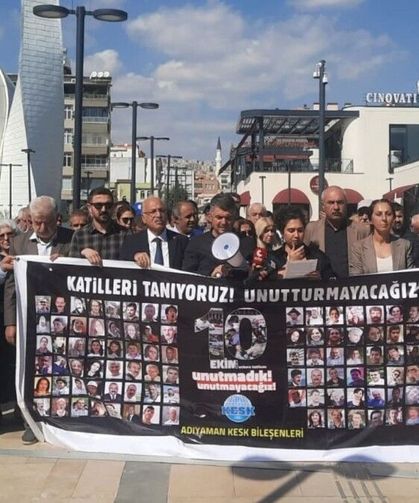 Adıyaman'da 10 Ekim Katliamı'nın 11'inci yılında adalet çağrısı