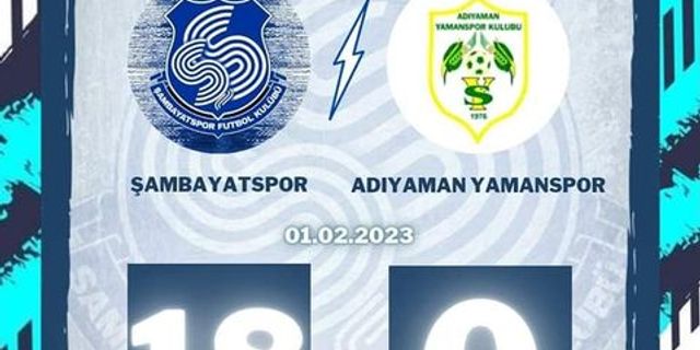 Şambayatspor gol olup yağdı : 18-0