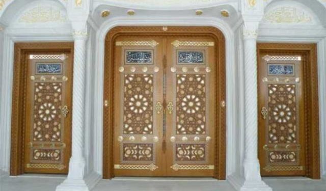 HML Ahşap mihrap minber imalatı cami Kapısı