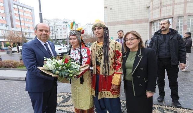 KKTC Cumhurbaşkanı Tatar, Başkan Şahin’i ziyaret etti 