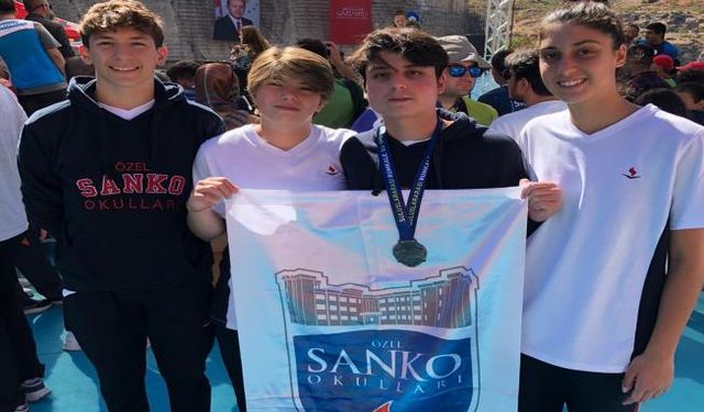SANKO Okulları Rumkale Su Sporları Festivalinde beş derece elde etti