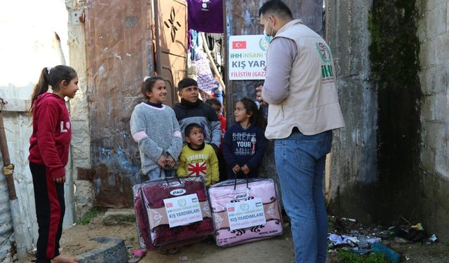Gazze’de on binlerce ihtiyaç sahibine destek