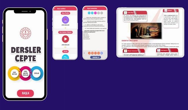 Lise öğrencileri için artık 'Dersler Cepte'!