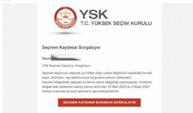 'Sorgulayın' e-postasına dikkat!