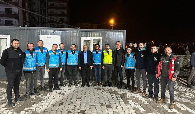 Ünye Belediyesi Adıyaman’da yaraları sarıyor 