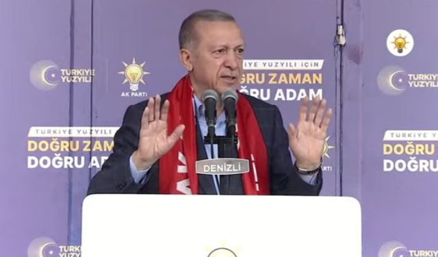 Cumhurbaşkanı Erdoğan Denizli'den seslendi: Hiçbir zaman hayal satmadık