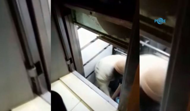Asansörde mahsur kalan kadınlar kurtarıldı  - Videolu Haber