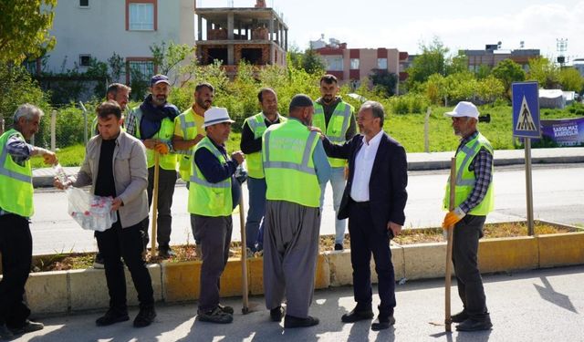 Başkan Kılınç’tan sahadaki personeline ziyaret 