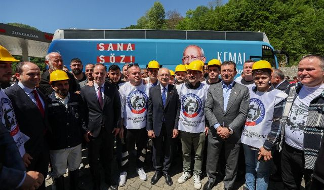 Kılıçdaroğlu'ndan kahraman madencilere teşekkür ziyareti
