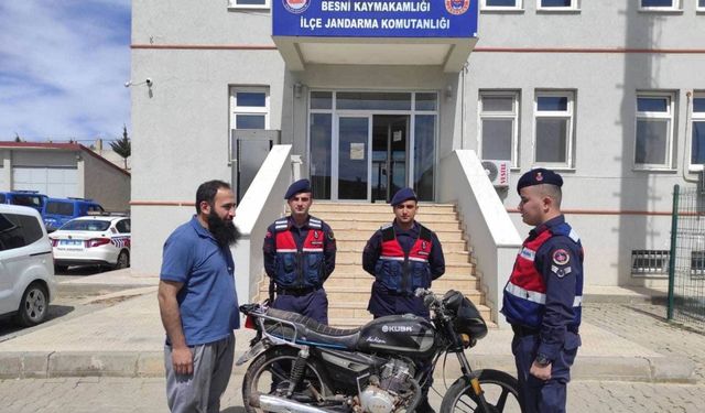 Besni'de motosiklet hırsızlığına 1 gözaltı 