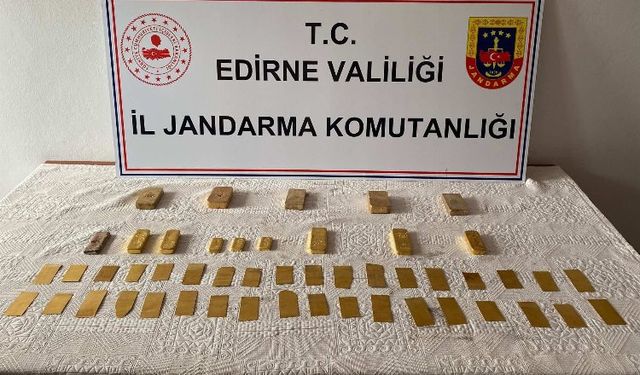 Kapıkule’de kaçak külçe altınlara el konuldu