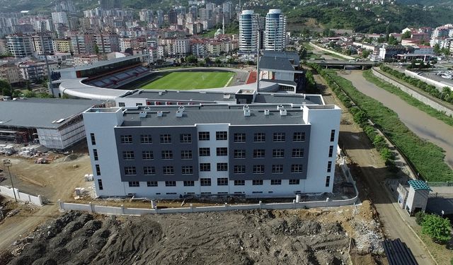 Akçaabat'taki Spor Lisesi sona yaklaşıyor 