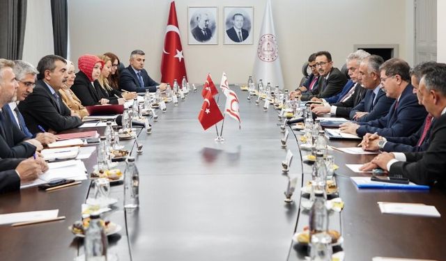 Bakan Tekin KKTC'li mevkidaşını ağırladı