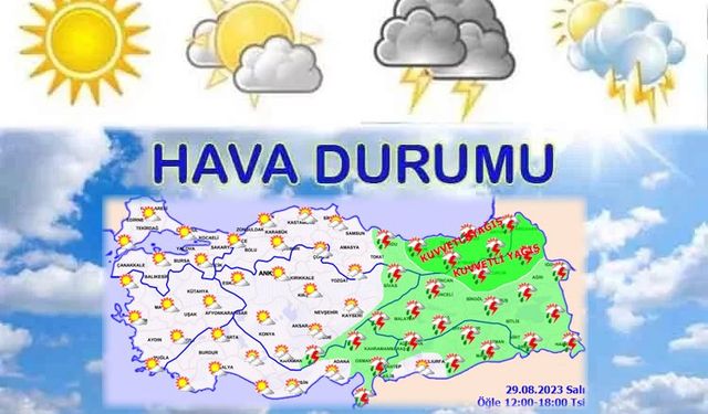 Meteoroloji'den kuvvetli yağış uyarısı