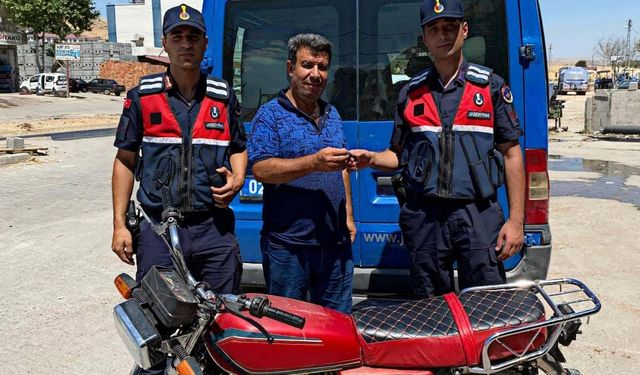 Gaziantep'te çalınan motosiklet Adıyaman'da bulundu