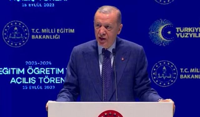 Cumhurbaşkanı Erdoğan'dan ek ders ücreti müjdesi... Erdoğan ilk ders zilini çaldı