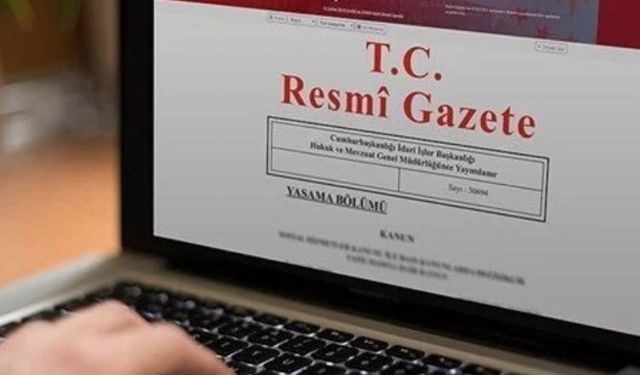 OVP Resmi Gazete'de yayımlandı