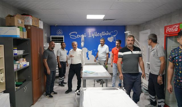 Başkan Kılınç, Veteriner Müdürlüğü’ndeki çalışmaları yakından inceledi 