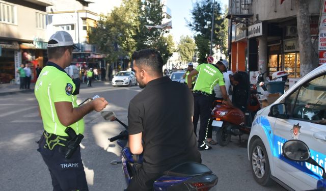 Adıyaman'da motosiklet denetimi sürüyor