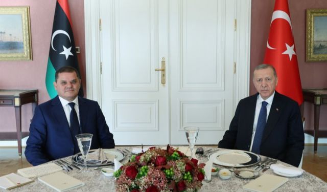 Cumhurbaşkanı Erdoğan Libya Başbakanı'nı Vahdettin Köşkü'nde ağırladı