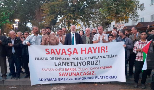 Emek Demokrasi Platformu üyeleri İsrail'i kınadı