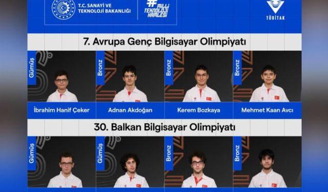 Bilgisayar Olimpiyatları'nda gururlandıran başarı