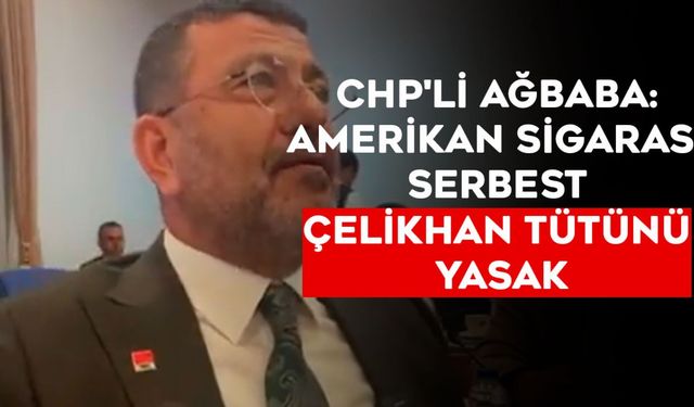 CHP'li Ağbaba: Amerikan sigarası serbest Çelikhan Tütünü yasak  - Videolu Haber