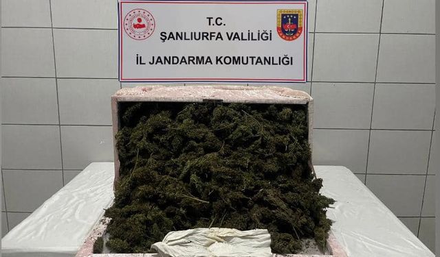 Şanlıurfa'da 35 kilogram esrar ele geçirildi 