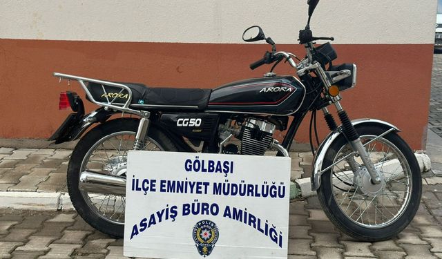 Adıyaman’da çalınan motosiklet Kahramanmaraş’ta bulundu