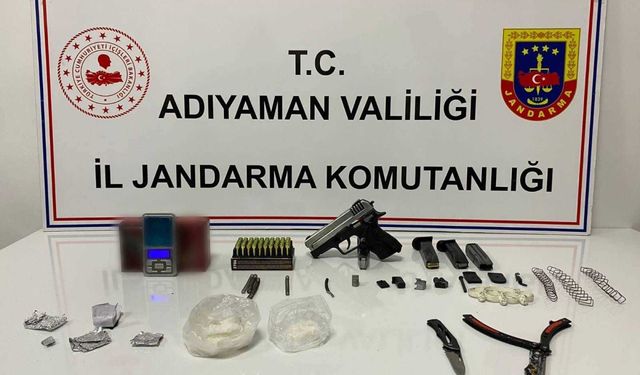 Adıyaman'da Jandarma'dan narkotik operasyon