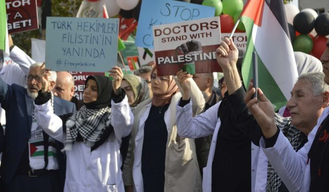 Adıyamanlı hekim ve sağlık çalışanlarından Gazze'ye sessiz destek   - Videolu Haber