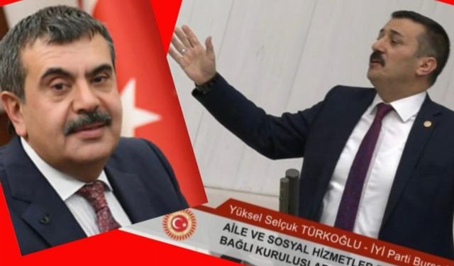 İYİ Parti milletvekili Türkoğlu Milli Eğitim Bakanı’nı çıldırttı!