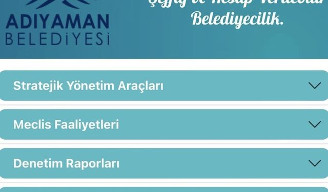 Başkan Kılınç belediyenin 5 yıllık bütçesini ve mali raporlarını erişime açtı 