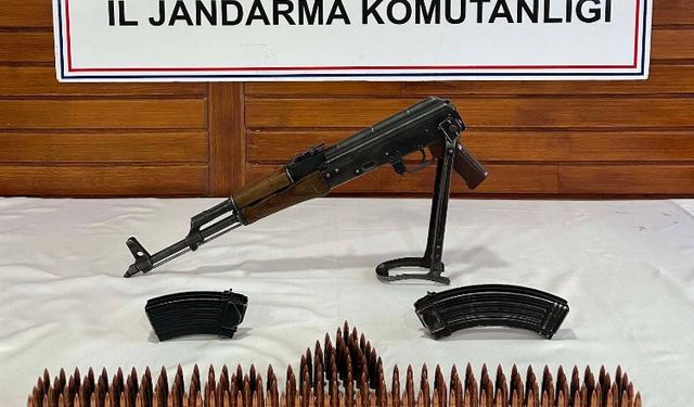 Adıyaman'da Jandarma evde piyade tüfeği ele geçirdi