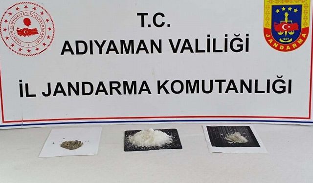 Adıyaman'da uyuşturucudan iki şüpheli adli makamlara sevk edildi