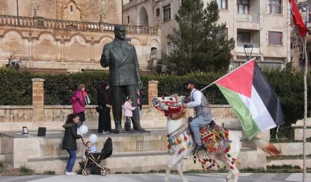 Mardin'de 5 dilde teröre ve İsrail’e tepki